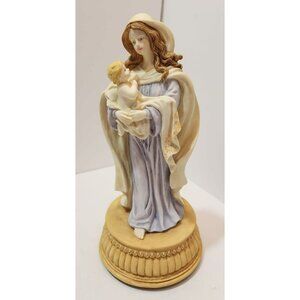 Vtg 1996 Westland Peace on Earth Mother & Child 9422 Musical Figurine Ava Maria